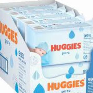 Huggies Pure Baby Wipes – Fragrance-Free, 99% Pure Water (Multipack)