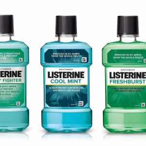 Listerine Mouthwash Collection – Cavity Fighter, Cool Mint, and Freshburst