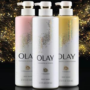 Olay Body Wash Collection – B3 Complex with Hyaluronic Acid, Collagen, and Vitamin C (3 x 17.9 FL OZ) (each per price)