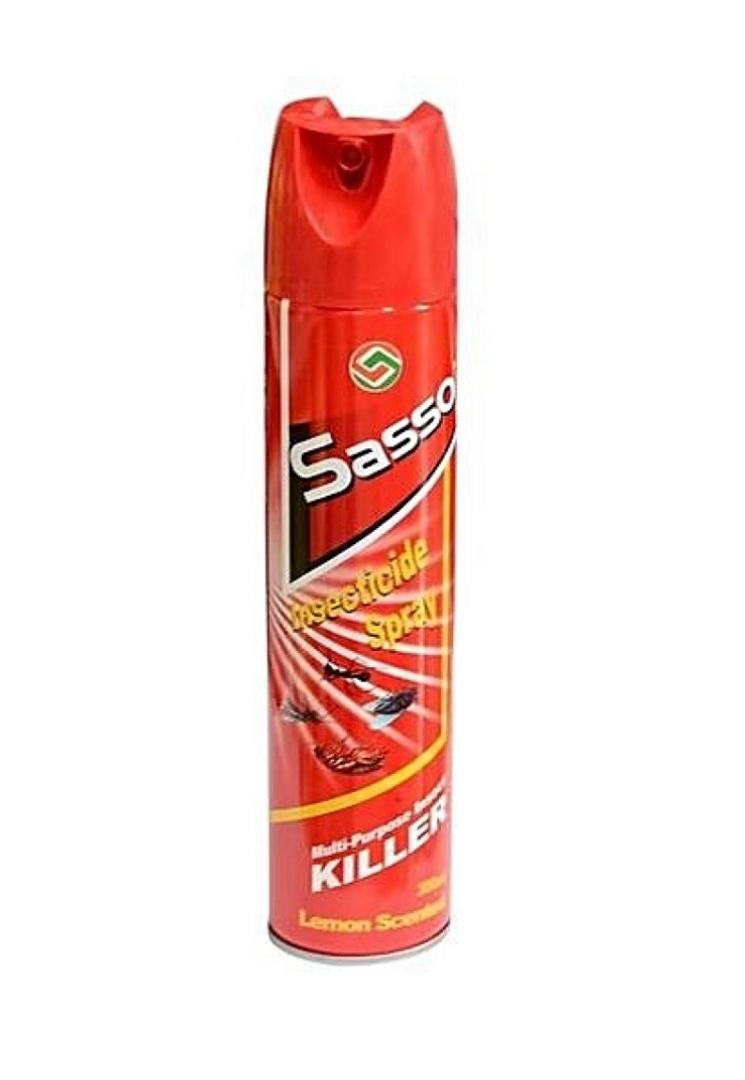 Sasso Multi-Purpose Insecticide Spray – Lemon Scented, Aerosol Can