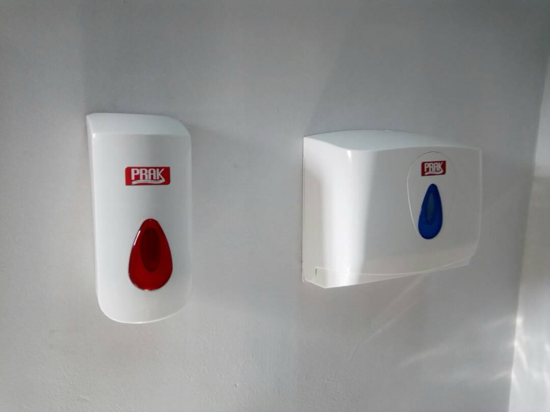 PRAK Wall-Mounted Hygiene Dispenser Set – Dual Function Units