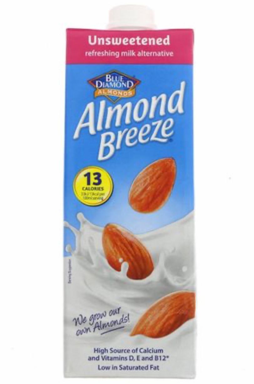 Unsweetened almond breeze milk